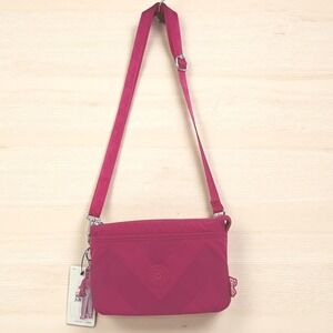 Kipling Barbie Collaboration Riri Crossbody Bag Power Pink Nylon‎